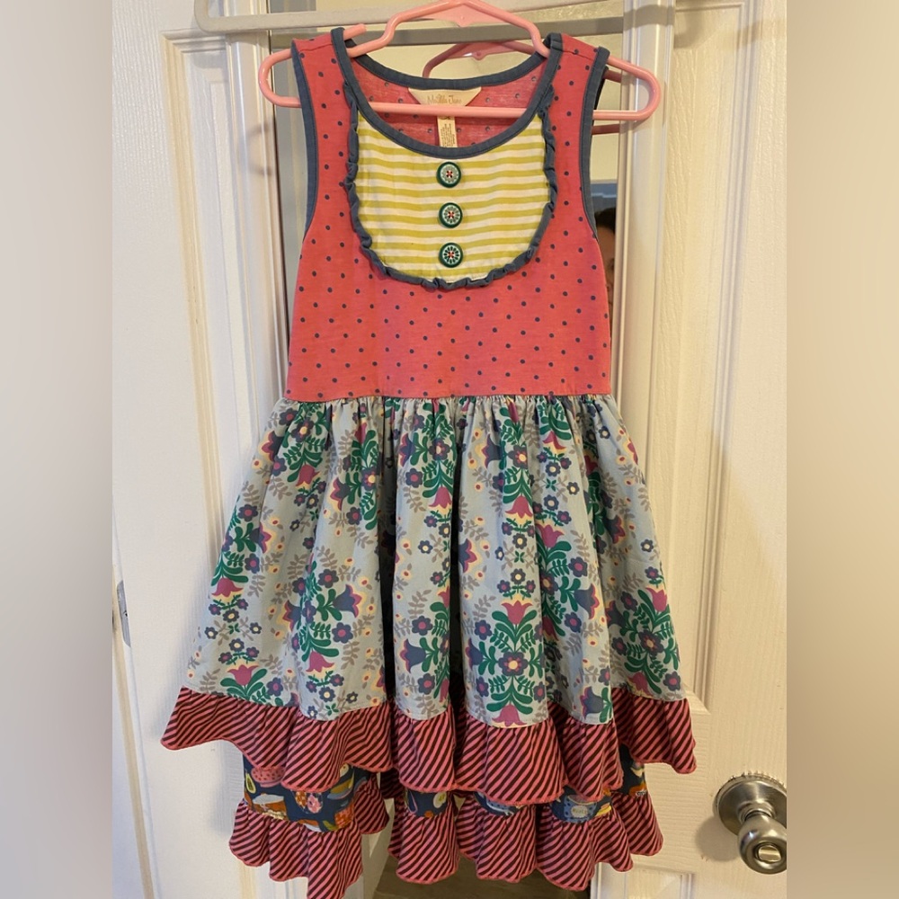 Matilda Jane Pink Polka Dot Tiered Sundress